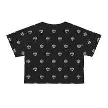Load image into Gallery viewer, Black BWB All Over Crop Tee
