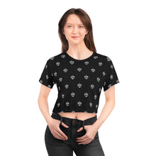 Load image into Gallery viewer, Black BWB All Over Crop Tee
