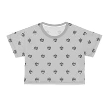 Load image into Gallery viewer, Grey BWB All Over Crop Tee
