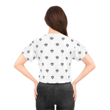 Load image into Gallery viewer, White BWB All Over Crop Tee
