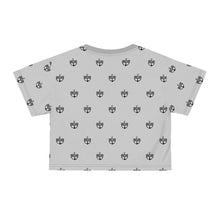 Load image into Gallery viewer, Grey BWB All Over Crop Tee
