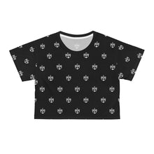 Load image into Gallery viewer, Black BWB All Over Crop Tee
