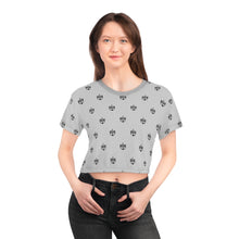 Load image into Gallery viewer, Grey BWB All Over Crop Tee
