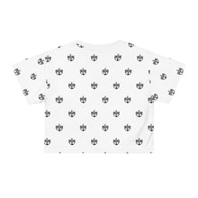 Load image into Gallery viewer, White BWB All Over Crop Tee
