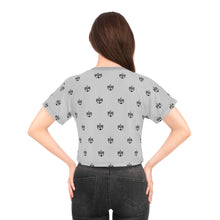Load image into Gallery viewer, Grey BWB All Over Crop Tee
